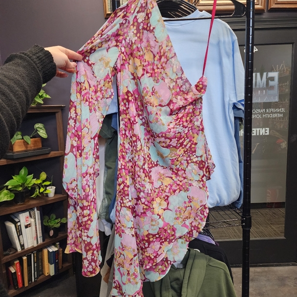 VIEW One Shoulder Assymetric Ruffle Blouse M - Picture 1 of 5